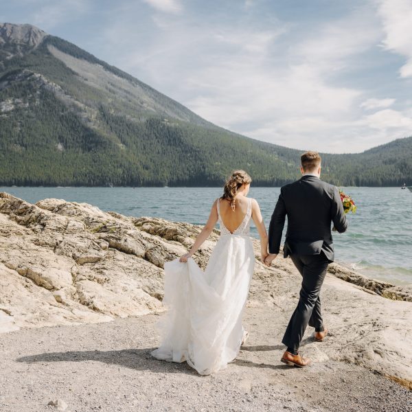 Canmore wedding photo at The Malcom Hotel wedding venue by Canmore Wedding Photographer Ashley Daphne Photography